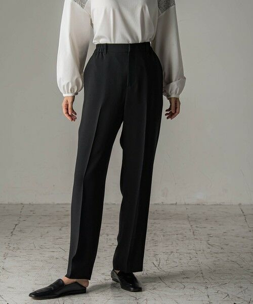 la.f... / ラ・エフ その他パンツ | 【旅楽シリーズ/極】メランジツイルストレートパンツ≪洗濯機で洗える≫ | 詳細10