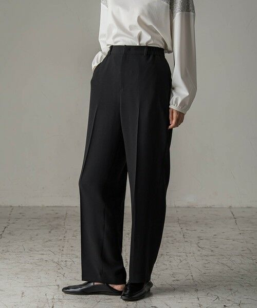 la.f... / ラ・エフ その他パンツ | 【旅楽シリーズ/極】メランジツイルストレートパンツ≪洗濯機で洗える≫ | 詳細12