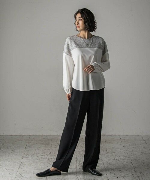 la.f... / ラ・エフ その他パンツ | 【旅楽シリーズ/極】メランジツイルストレートパンツ≪洗濯機で洗える≫ | 詳細14