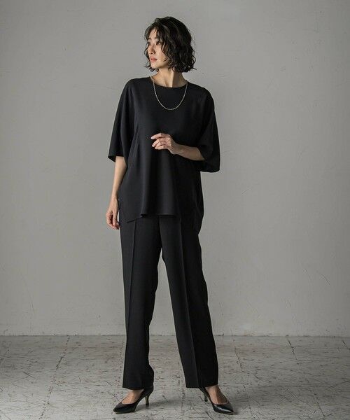 la.f... / ラ・エフ その他パンツ | 【旅楽シリーズ/極】メランジツイルストレートパンツ≪洗濯機で洗える≫ | 詳細16