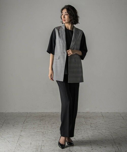 la.f... / ラ・エフ その他パンツ | 【旅楽シリーズ/極】メランジツイルストレートパンツ≪洗濯機で洗える≫ | 詳細19