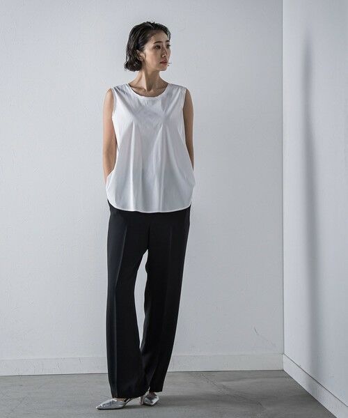 la.f... / ラ・エフ その他パンツ | 【旅楽シリーズ/極】メランジツイルストレートパンツ≪洗濯機で洗える≫ | 詳細2