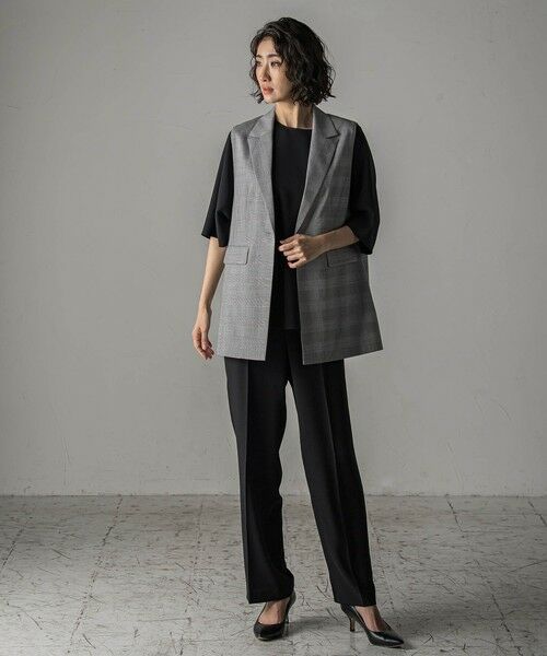 la.f... / ラ・エフ その他パンツ | 【旅楽シリーズ/極】メランジツイルストレートパンツ≪洗濯機で洗える≫ | 詳細20