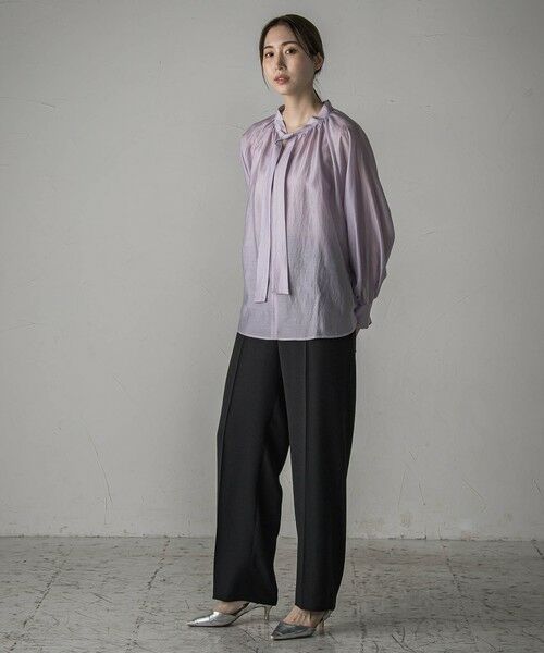 la.f... / ラ・エフ その他パンツ | 【旅楽シリーズ/極】メランジツイルストレートパンツ≪洗濯機で洗える≫ | 詳細22