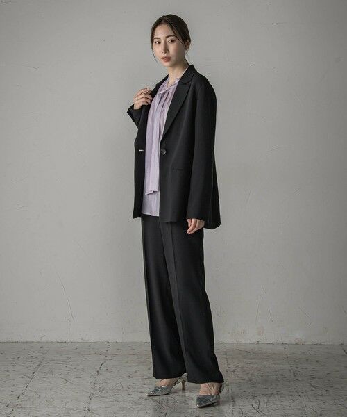 la.f... / ラ・エフ その他パンツ | 【旅楽シリーズ/極】メランジツイルストレートパンツ≪洗濯機で洗える≫ | 詳細23