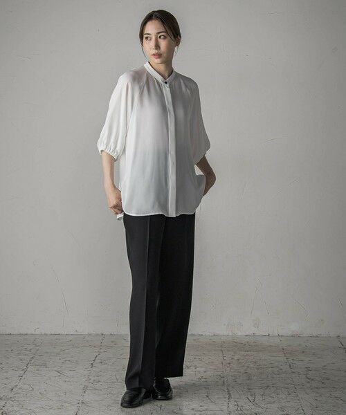 la.f... / ラ・エフ その他パンツ | 【旅楽シリーズ/極】メランジツイルストレートパンツ≪洗濯機で洗える≫ | 詳細24