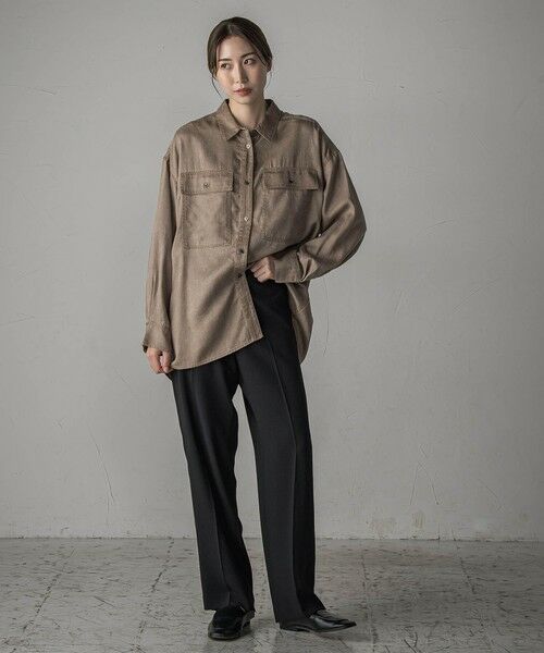 la.f... / ラ・エフ その他パンツ | 【旅楽シリーズ/極】メランジツイルストレートパンツ≪洗濯機で洗える≫ | 詳細26