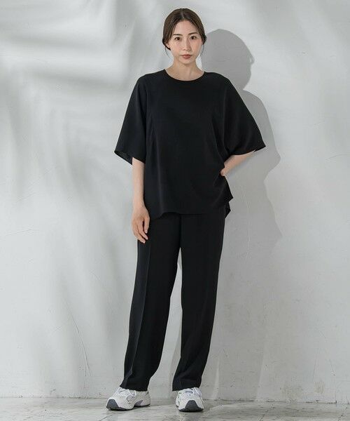 la.f... / ラ・エフ その他パンツ | 【旅楽シリーズ/極】メランジツイルストレートパンツ≪洗濯機で洗える≫ | 詳細28