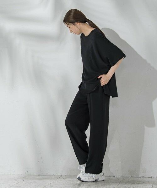 la.f... / ラ・エフ その他パンツ | 【旅楽シリーズ/極】メランジツイルストレートパンツ≪洗濯機で洗える≫ | 詳細29