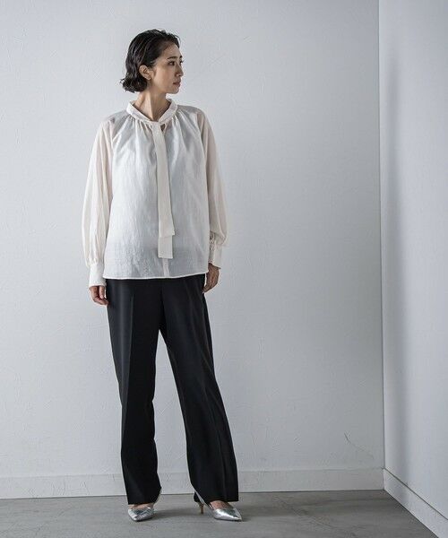 la.f... / ラ・エフ その他パンツ | 【旅楽シリーズ/極】メランジツイルストレートパンツ≪洗濯機で洗える≫ | 詳細5