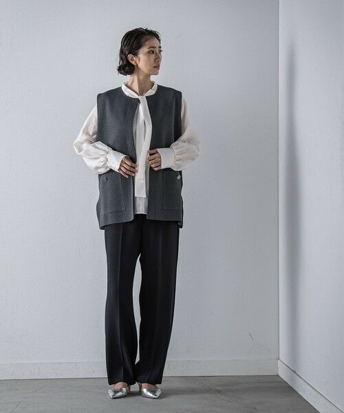 la.f... / ラ・エフ その他パンツ | 【旅楽シリーズ/極】メランジツイルストレートパンツ≪洗濯機で洗える≫ | 詳細6