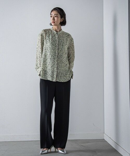 la.f... / ラ・エフ その他パンツ | 【旅楽シリーズ/極】メランジツイルストレートパンツ≪洗濯機で洗える≫ | 詳細7