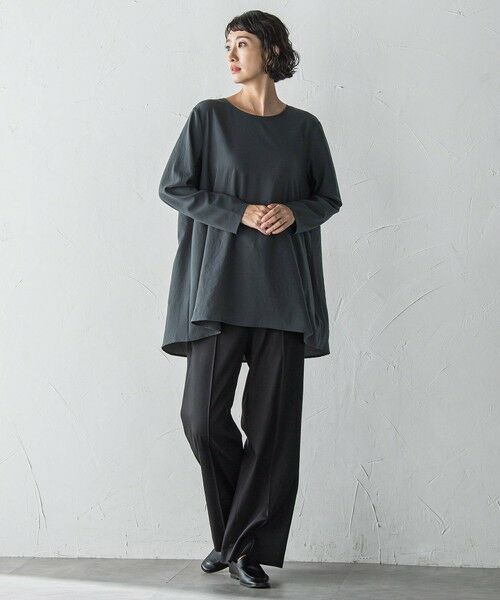 la.f... / ラ・エフ その他パンツ | 【WEB限定】デニム見えシャンブレーワイドパンツ≪洗濯機で洗える≫ | 詳細2