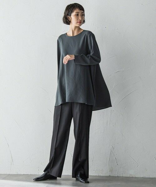 la.f... / ラ・エフ その他パンツ | 【WEB限定】デニム見えシャンブレーワイドパンツ≪洗濯機で洗える≫ | 詳細3