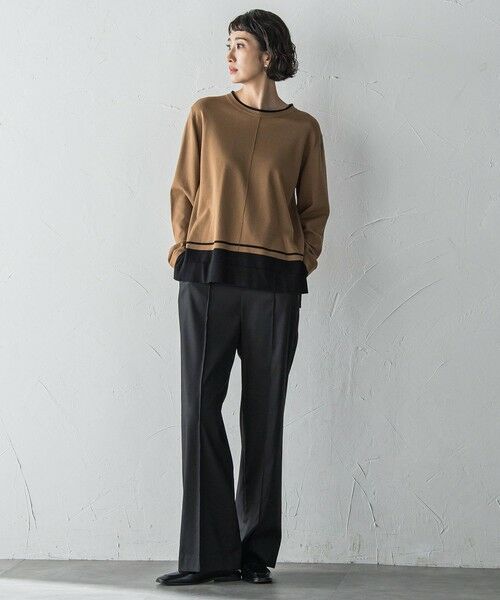 la.f... / ラ・エフ その他パンツ | 【WEB限定】デニム見えシャンブレーワイドパンツ≪洗濯機で洗える≫ | 詳細4