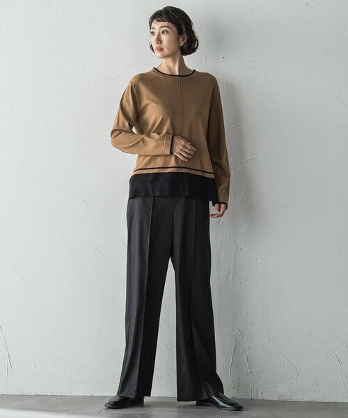 la.f... / ラ・エフ その他パンツ | 【WEB限定】デニム見えシャンブレーワイドパンツ≪洗濯機で洗える≫ | 詳細5