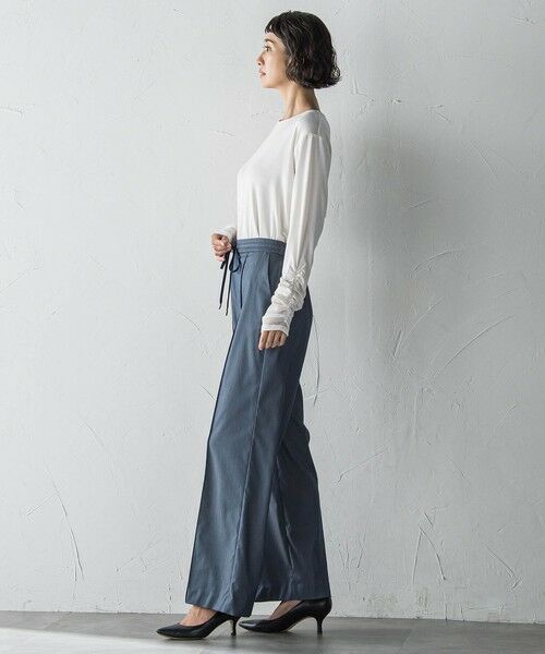 la.f... / ラ・エフ その他パンツ | 【WEB限定】デニム見えシャンブレーワイドパンツ≪洗濯機で洗える≫ | 詳細25