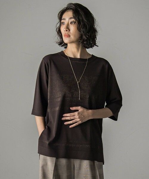 la.f... / ラ・エフ ニット・セーター | 配色ラメボーダーニット≪手洗い可能≫ | 詳細3