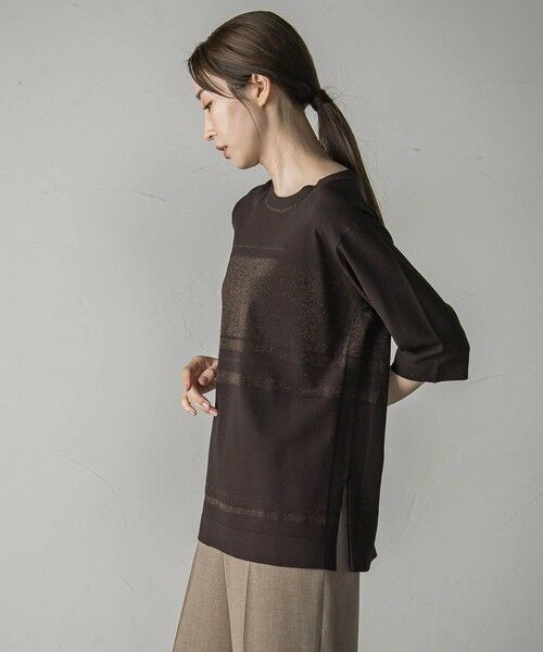 la.f... / ラ・エフ ニット・セーター | 配色ラメボーダーニット≪手洗い可能≫ | 詳細8