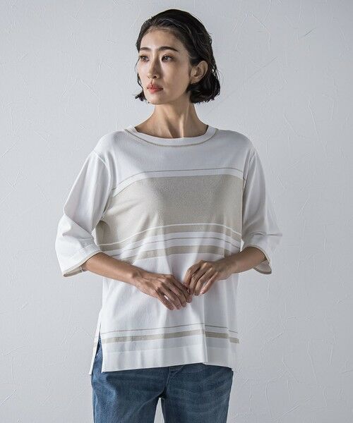 la.f... / ラ・エフ ニット・セーター | 配色ラメボーダーニット≪手洗い可能≫ | 詳細25