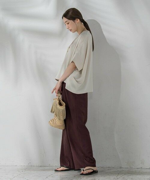 la.f... / ラ・エフ シャツ・ブラウス | ハイストレッチカットソーブラウス≪洗濯機で洗える≫ | 詳細10