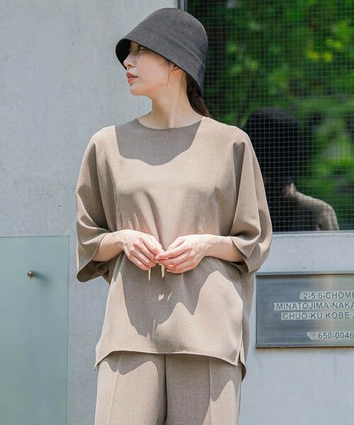 la.f... / ラ・エフ シャツ・ブラウス | 【旅楽シリーズ/極】メランジツイルブラウス≪洗濯機で洗える≫ | 詳細25