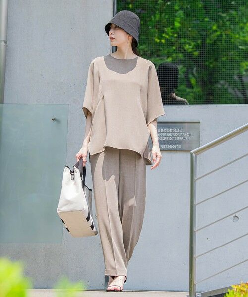 la.f... / ラ・エフ シャツ・ブラウス | 【旅楽シリーズ/極】メランジツイルブラウス≪洗濯機で洗える≫ | 詳細27