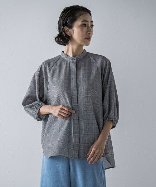 la.f./ラ・エフ ジョーゼットブラウス≪洗濯機で洗える≫ ブラック系その他 7号 la.f./ラ・エフ ジョーゼットブラウス≪洗濯機で洗える≫ ブラック系その他 7号