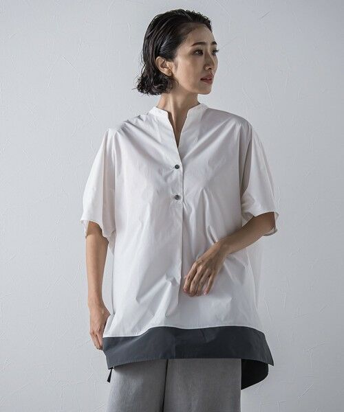 la.f... / ラ・エフ シャツ・ブラウス | 裾配色スキッパーシャツ≪洗濯機で洗える≫ | 詳細1