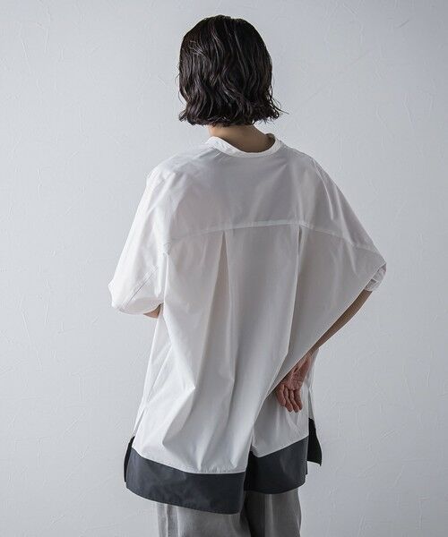 la.f... / ラ・エフ シャツ・ブラウス | 裾配色スキッパーシャツ≪洗濯機で洗える≫ | 詳細3