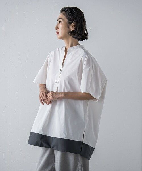 la.f... / ラ・エフ シャツ・ブラウス | 裾配色スキッパーシャツ≪洗濯機で洗える≫ | 詳細4