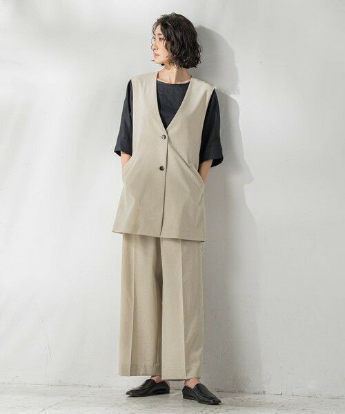 la.f... / ラ・エフ シャツ・ブラウス | 【biyori】麻調ヴィンテージブラウス≪手洗い可能≫ | 詳細11