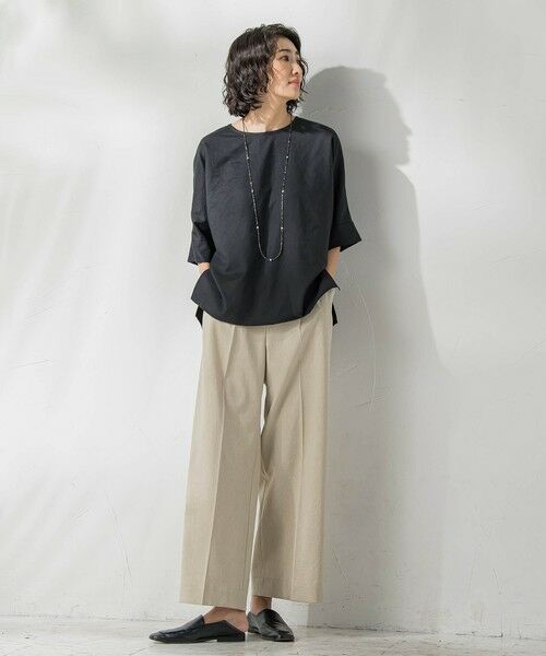 la.f... / ラ・エフ シャツ・ブラウス | 【biyori】麻調ヴィンテージブラウス≪手洗い可能≫ | 詳細9