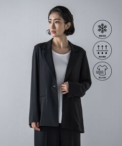 la.f... / ラ・エフ テーラードジャケット | 【旅楽シリーズ/極】メランジツイルジャケット≪手洗い可能≫