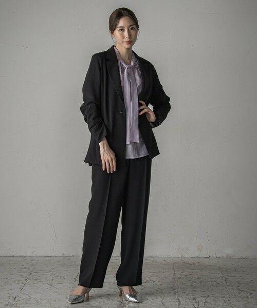 la.f... / ラ・エフ テーラードジャケット | 【旅楽シリーズ/極】メランジツイルジャケット≪手洗い可能≫ | 詳細9