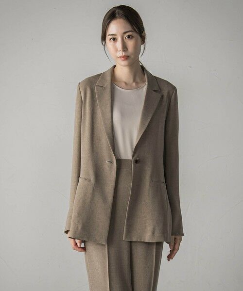 la.f... / ラ・エフ テーラードジャケット | 【旅楽シリーズ/極】メランジツイルジャケット≪手洗い可能≫ | 詳細13