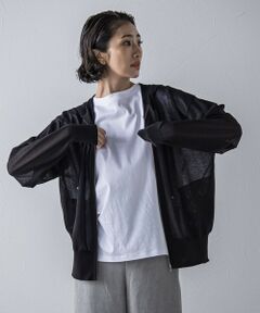 la.f... / ラ・エフ ニット・セーター | シアーシャイニーニットパーカー≪手洗い可能≫