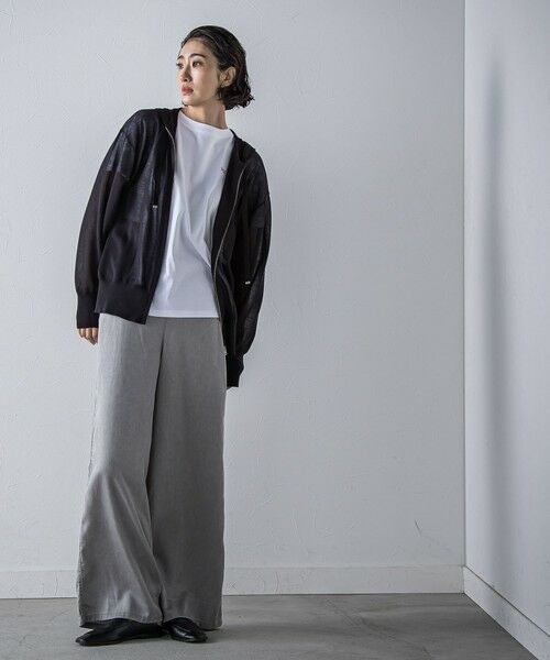 la.f... / ラ・エフ ニット・セーター | シアーシャイニーニットパーカー≪手洗い可能≫ | 詳細4