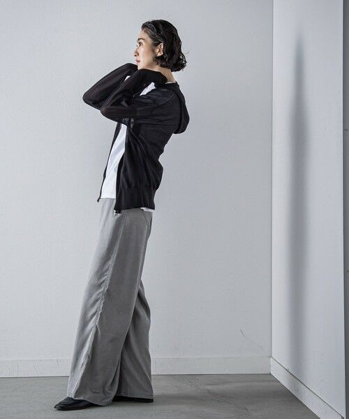 la.f... / ラ・エフ ニット・セーター | シアーシャイニーニットパーカー≪手洗い可能≫ | 詳細5