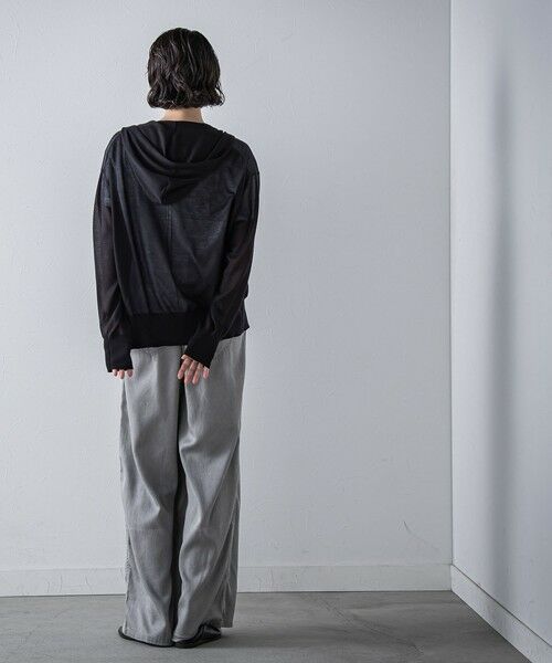 la.f... / ラ・エフ ニット・セーター | シアーシャイニーニットパーカー≪手洗い可能≫ | 詳細6