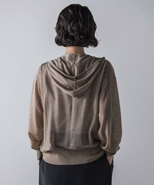 la.f... / ラ・エフ ニット・セーター | シアーシャイニーニットパーカー≪手洗い可能≫ | 詳細10