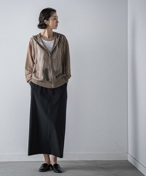 la.f... / ラ・エフ ニット・セーター | シアーシャイニーニットパーカー≪手洗い可能≫ | 詳細14