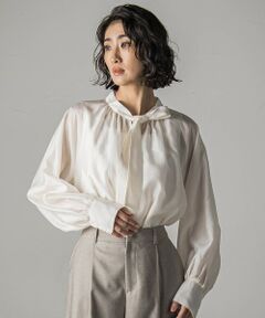 la.f... / ラ・エフ シャツ・ブラウス | シャイニーボウタイブラウス≪洗濯機で洗える≫