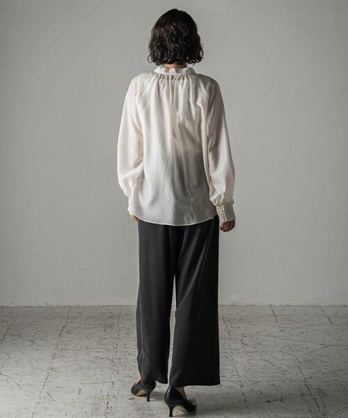 la.f... / ラ・エフ シャツ・ブラウス | シャイニーボウタイブラウス≪洗濯機で洗える≫ | 詳細10