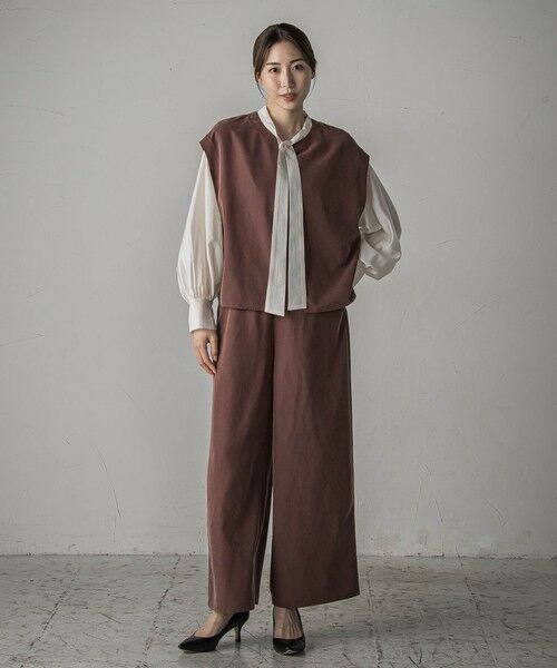 la.f... / ラ・エフ シャツ・ブラウス | シャイニーボウタイブラウス≪洗濯機で洗える≫ | 詳細16