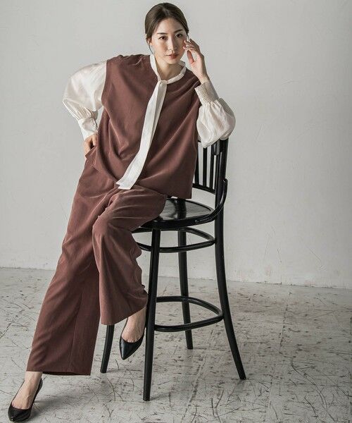 la.f... / ラ・エフ シャツ・ブラウス | シャイニーボウタイブラウス≪洗濯機で洗える≫ | 詳細17