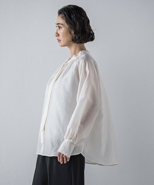 la.f... / ラ・エフ シャツ・ブラウス | シャイニーボウタイブラウス≪洗濯機で洗える≫ | 詳細19