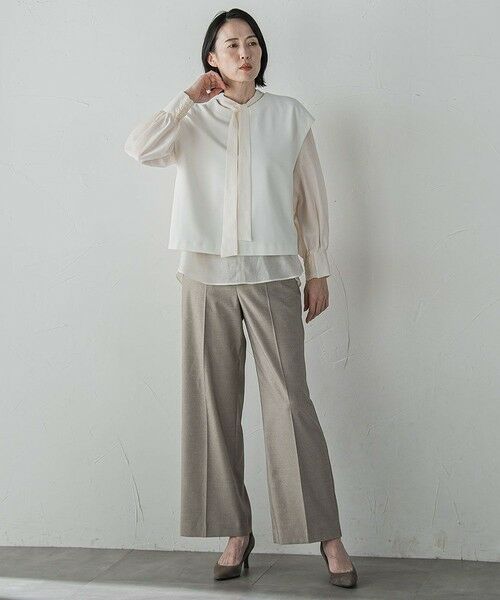 la.f... / ラ・エフ シャツ・ブラウス | シャイニーボウタイブラウス≪洗濯機で洗える≫ | 詳細2