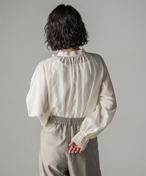 la.f... / ラ・エフ シャツ・ブラウス | シャイニーボウタイブラウス≪洗濯機で洗える≫ | 詳細5