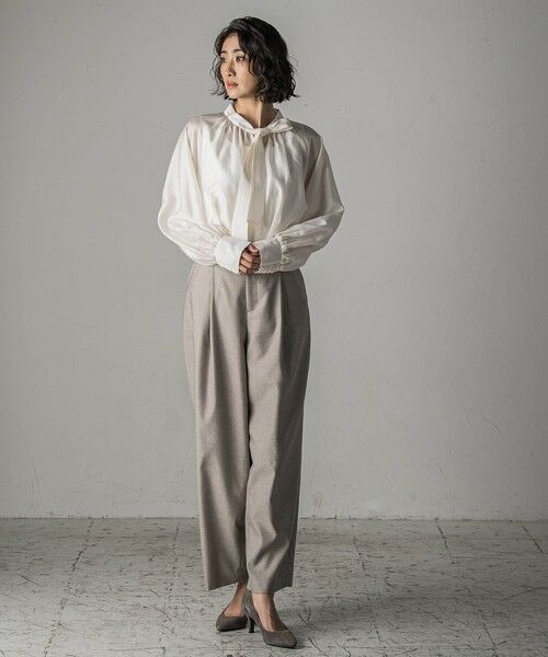 la.f... / ラ・エフ シャツ・ブラウス | シャイニーボウタイブラウス≪洗濯機で洗える≫ | 詳細6